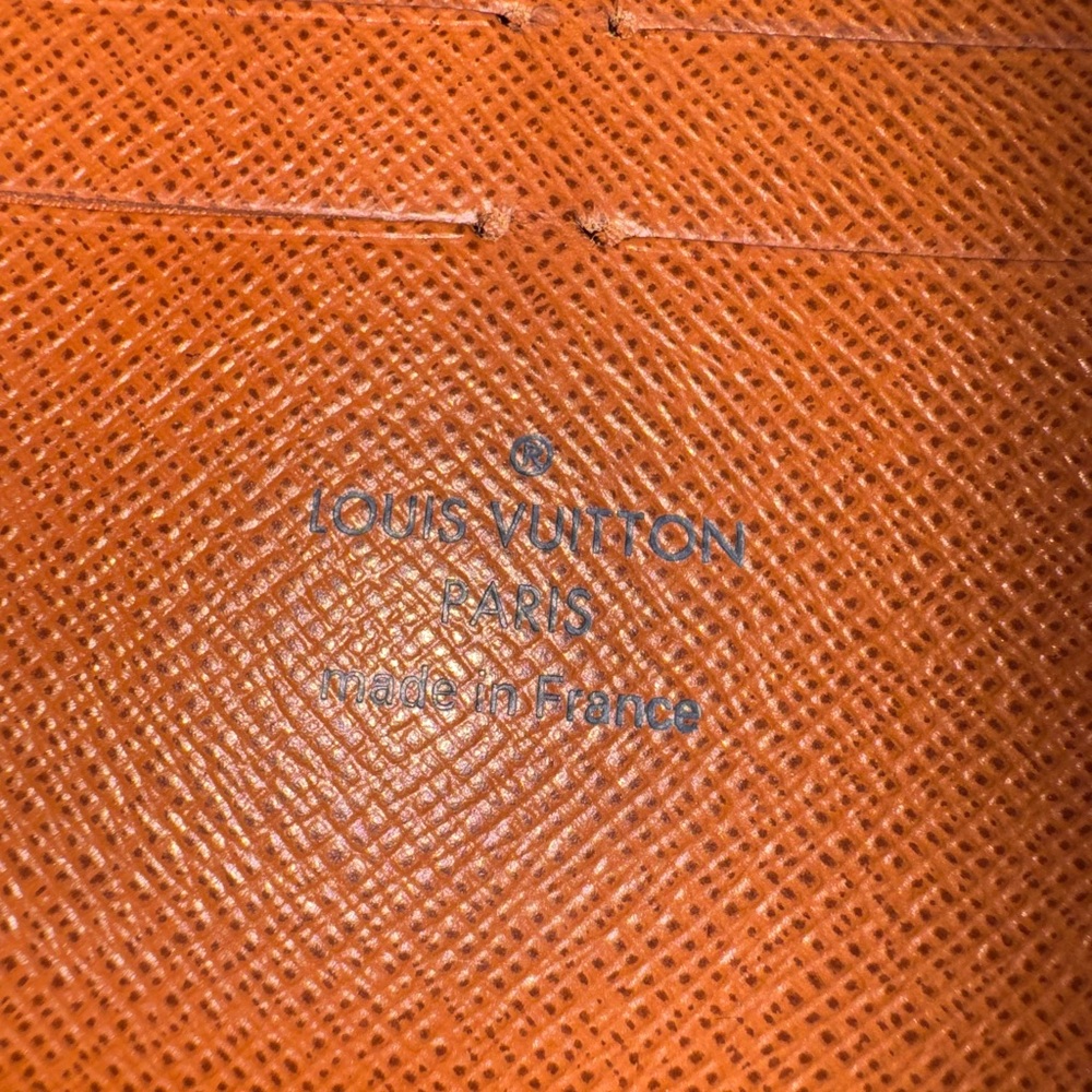 Louis Vuitton Brown and Gold Monogram Zip Wallet - Picture 6 of 16